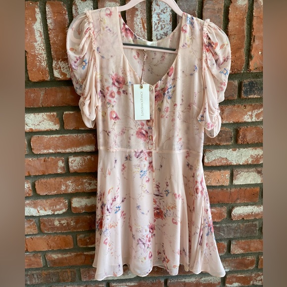 NWT Love Shack Fancy Cora mini dress in Duchess - Picture 4 of 5